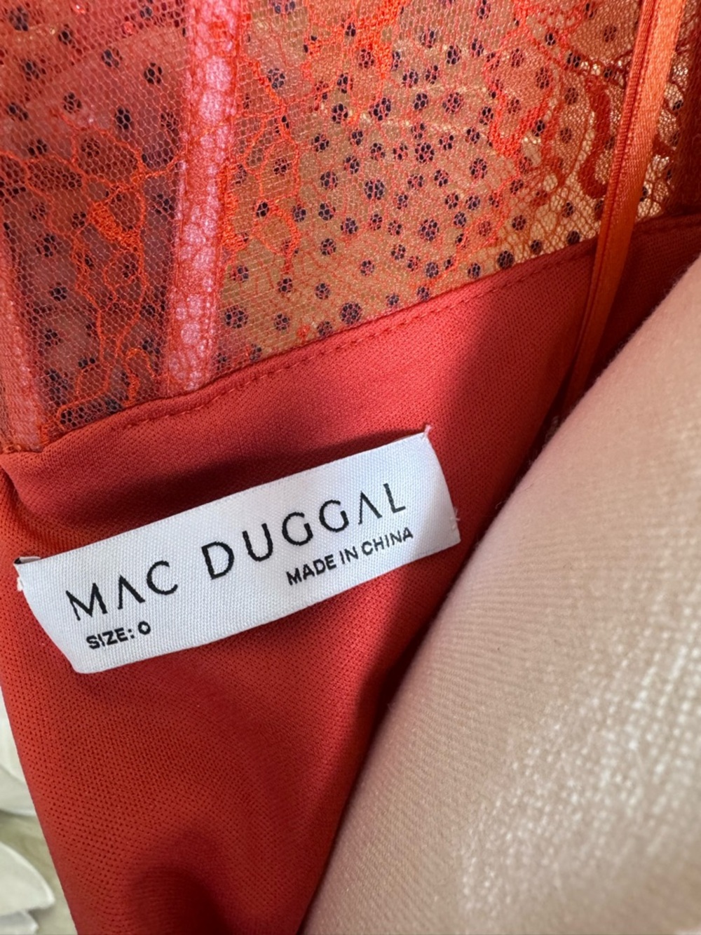 Mac Duggal Sunset Goddess Rhinestone Corset Gown NWT Size 0/4 - Picture 13 of 15